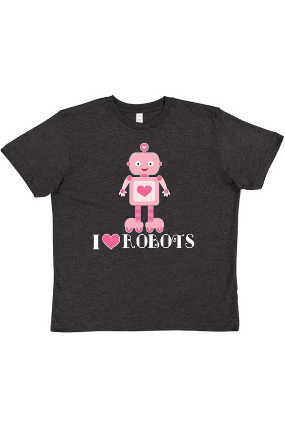 Robotics I Love Robots Girls Youth T-Shirt