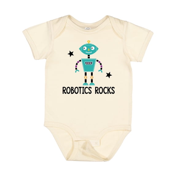 Inktastic Robotics Rocks Funny Robot Boys or Girls Baby Bodysuit