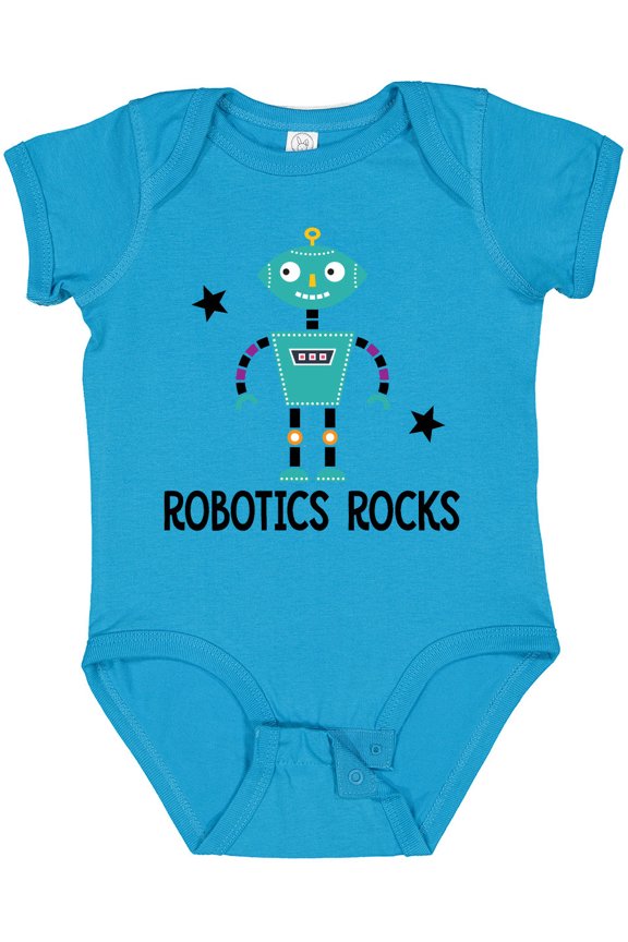 Robotics Rocks Funny Robot Boys or Girls Baby Bodysuit