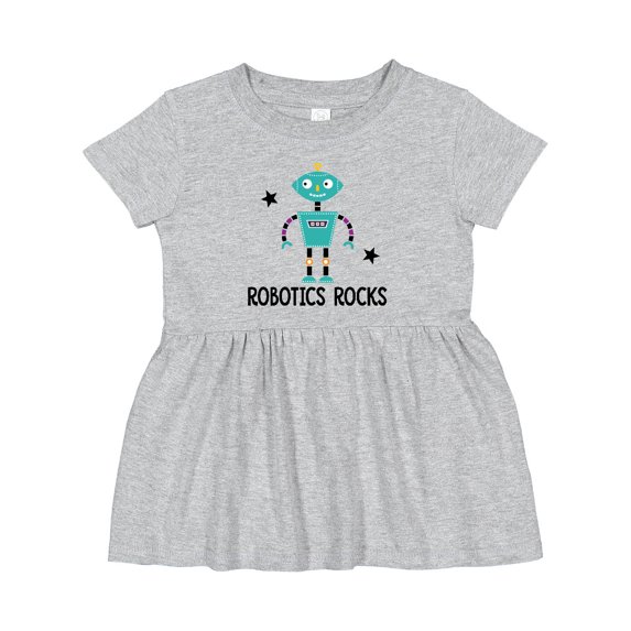 Inktastic Robotics Rocks Funny Robot Girls Baby Dress
