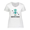 thumbnail image 1 of Inktastic Robotics Rocks Funny Robot Women's Plus Size T-Shirt, 1 of 5