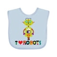 thumbnail image 1 of Inktastic Robotics Team I Love Robots Boys or Girls Baby Bib, 1 of 4