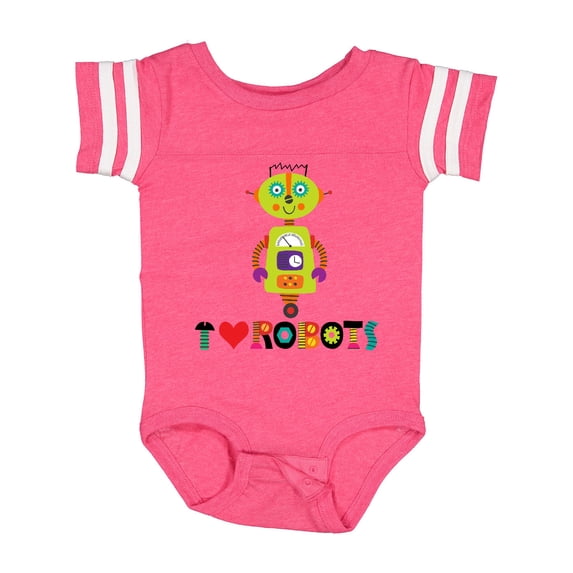 Inktastic Robotics Team I Love Robots Boys or Girls Baby Bodysuit