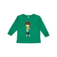thumbnail image 1 of Inktastic Rock Boy, Brown Hair, Guitar Player, Band, Music Boys Long Sleeve Toddler T-Shirt, 1 of 5