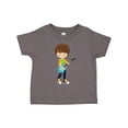 thumbnail image 1 of Inktastic Rock Boy, Brown Hair, Guitar Player, Band, Music Boys Toddler T-Shirt, 1 of 5