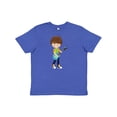 thumbnail image 1 of Inktastic Rock Boy, Brown Hair, Guitar Player, Band, Music Youth T-Shirt, 1 of 5