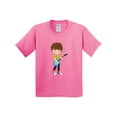 thumbnail image 1 of Inktastic Rock Boy, Brown Hair, Guitar Player, Band, Music Youth T-Shirt, 1 of 5