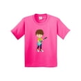 thumbnail image 1 of Inktastic Rock Boy, Brown Hair, Guitar Player, Band, Music Youth T-Shirt, 1 of 5