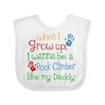 thumbnail image 1 of Inktastic Rock Climber Like Daddy Boys or Girls Baby Bib, 1 of 4