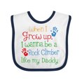 thumbnail image 1 of Inktastic Rock Climber Like Daddy Boys or Girls Baby Bib, 1 of 4