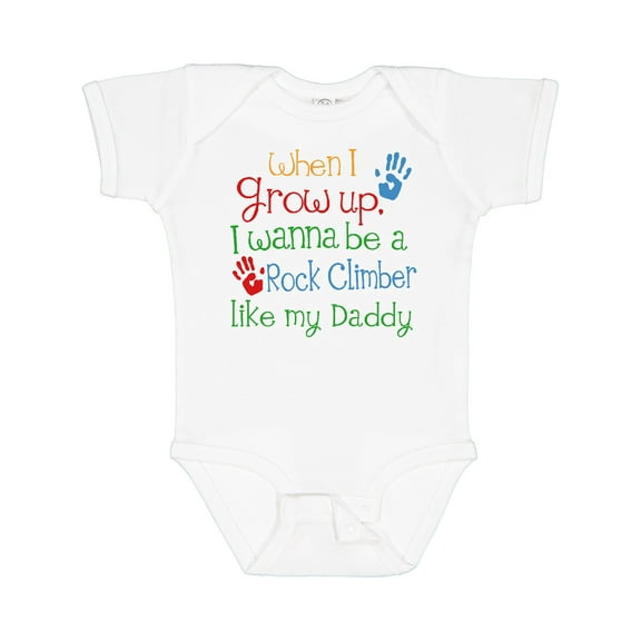 Inktastic Rock Climber Like Daddy Boys or Girls Baby Bodysuit