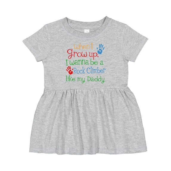 Inktastic Rock Climber Like Daddy Girls Baby Dress