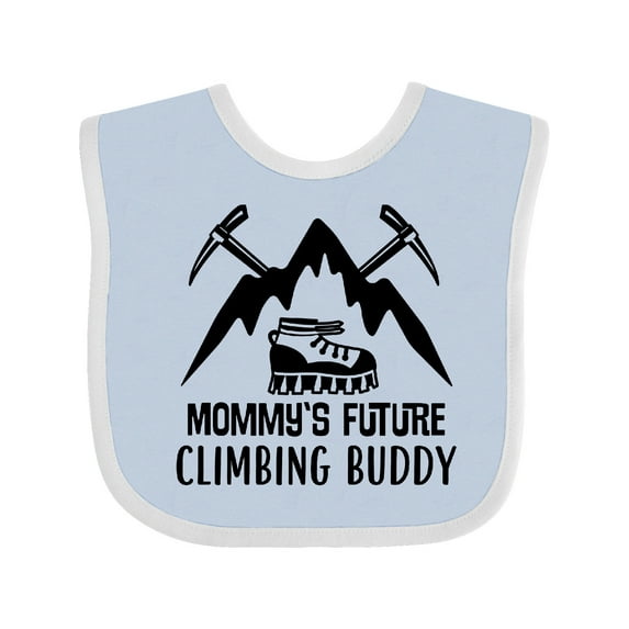 Inktastic Rock Climber Mommy Climbing Buddy Boys or Girls Baby Bib