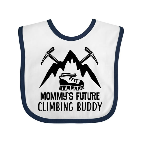 Inktastic Rock Climber Mommy Climbing Buddy Boys or Girls Baby Bib