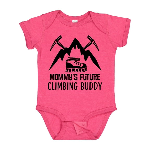Inktastic Rock Climber Mommy Climbing Buddy Boys or Girls Baby Bodysuit