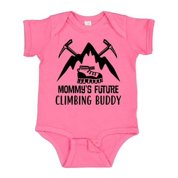 Inktastic Rock Climber Mommy Climbing Buddy Boys or Girls Baby Bodysuit