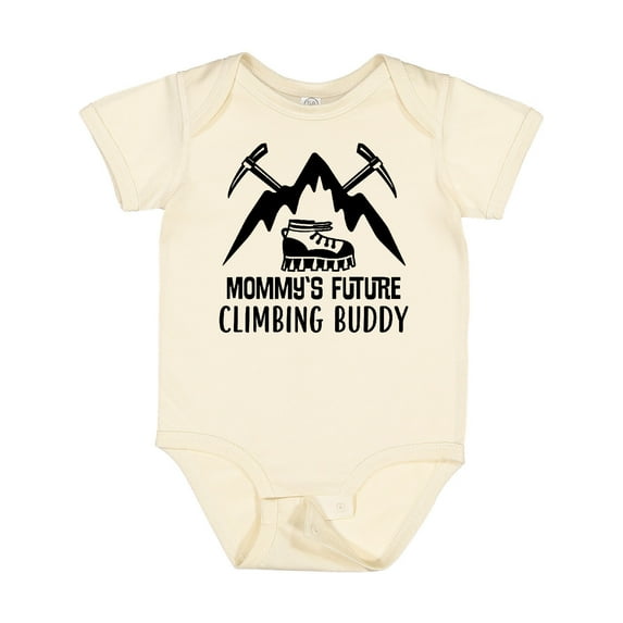 Inktastic Rock Climber Mommy Climbing Buddy Boys or Girls Baby Bodysuit