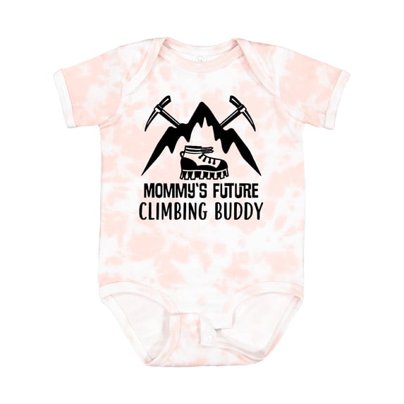 Inktastic Rock Climber Mommy Climbing Buddy Boys or Girls Baby Bodysuit