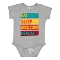 thumbnail image 1 of Inktastic Rock Climbing Eat Sleep Rock Climb Repeat Boys or Girls Baby Bodysuit, 1 of 5