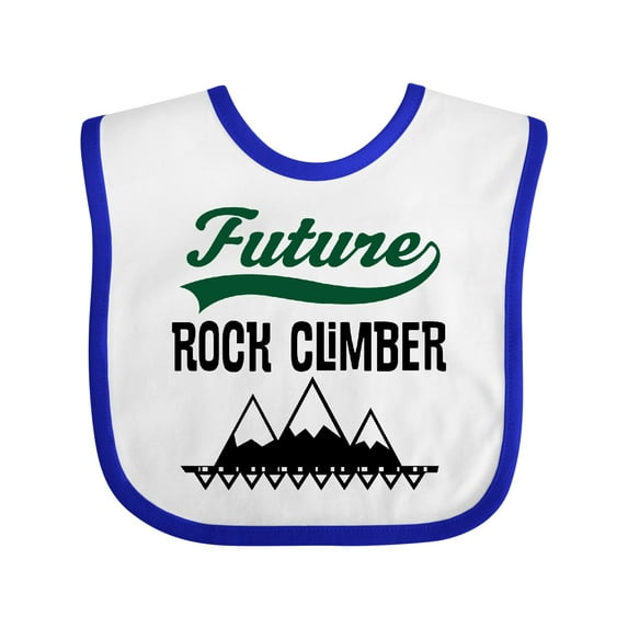 Inktastic Rock Climbing Future Climber Boys or Girls Baby Bib