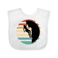 thumbnail image 1 of Inktastic Rock Climbing Mountain Climber Silhouette Boys or Girls Baby Bib, 1 of 4