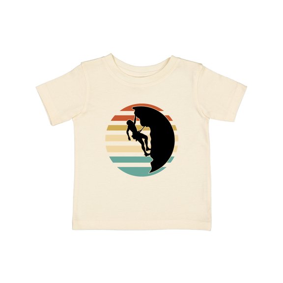 Inktastic Rock Climbing Mountain Climber Silhouette Boys or Girls Baby T-Shirt