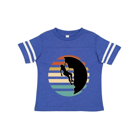 Inktastic Rock Climbing Mountain Climber Silhouette Boys or Girls Toddler T-Shirt