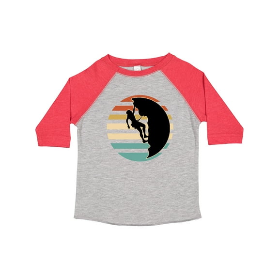 Inktastic Rock Climbing Mountain Climber Silhouette Boys or Girls Toddler T-Shirt
