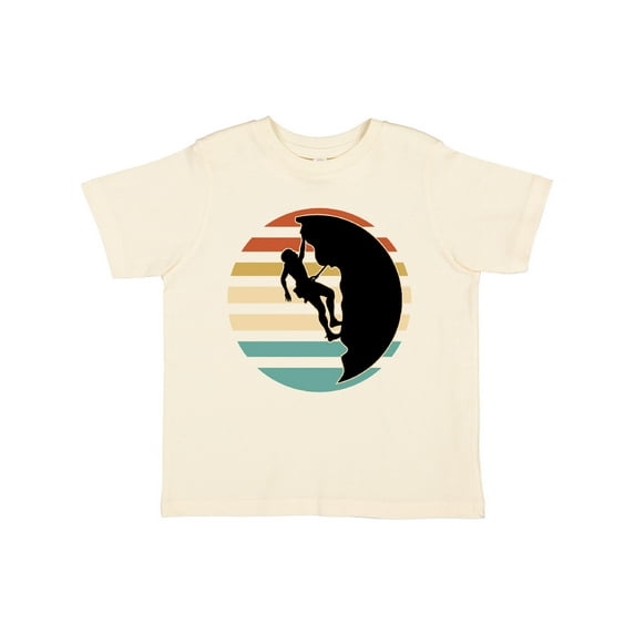 Inktastic Rock Climbing Mountain Climber Silhouette Boys or Girls Toddler T-Shirt
