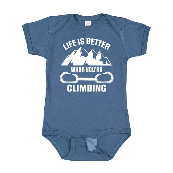 Inktastic Rock Climbing Mountains Boys or Girls Baby Bodysuit