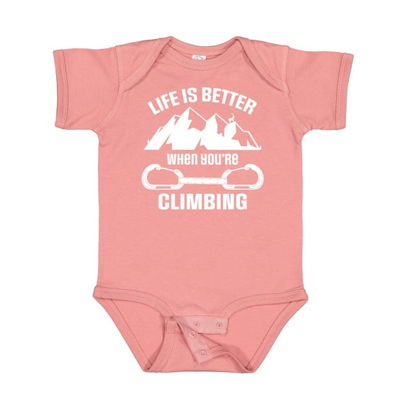 Inktastic Rock Climbing Mountains Boys or Girls Baby Bodysuit