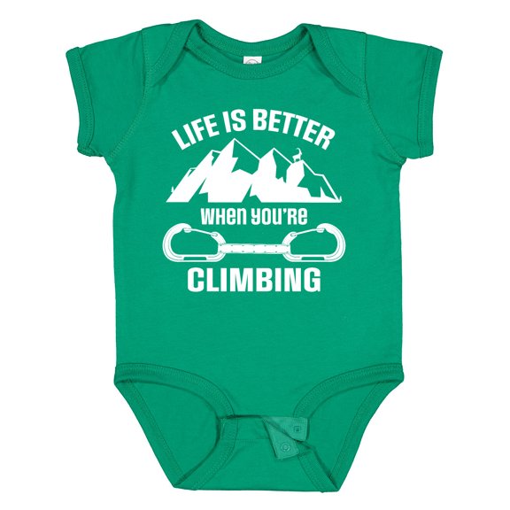 Inktastic Rock Climbing Mountains Boys or Girls Baby Bodysuit