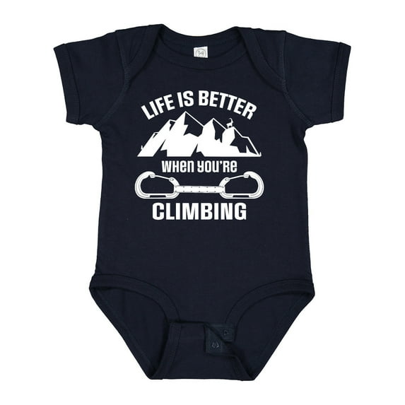 Inktastic Rock Climbing Mountains Boys or Girls Baby Bodysuit