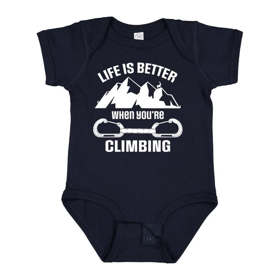 Inktastic Rock Climbing Mountains Boys or Girls Baby Bodysuit