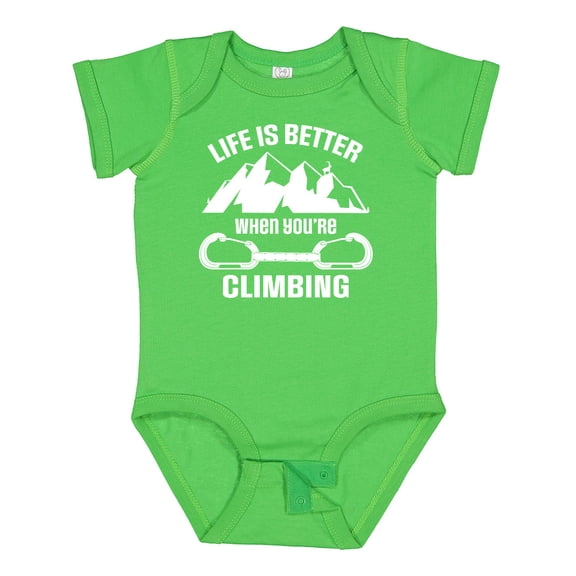 Inktastic Rock Climbing Mountains Boys or Girls Baby Bodysuit