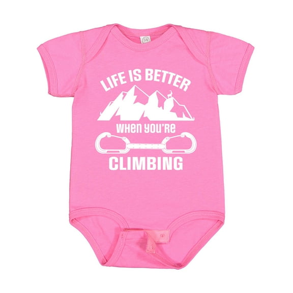 Inktastic Rock Climbing Mountains Boys or Girls Baby Bodysuit