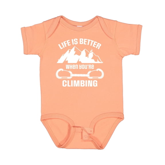Inktastic Rock Climbing Mountains Boys or Girls Baby Bodysuit