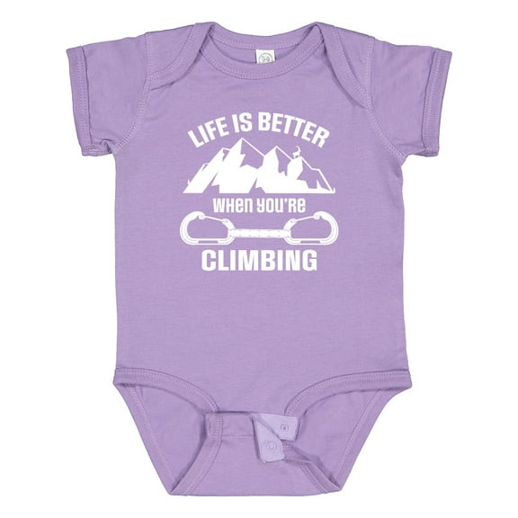 Inktastic Rock Climbing Mountains Boys or Girls Baby Bodysuit