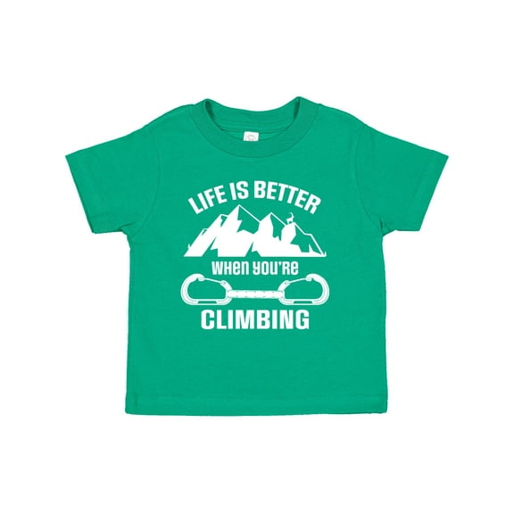 Inktastic Rock Climbing Mountains Boys or Girls Toddler T-Shirt
