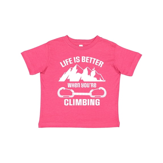 Inktastic Rock Climbing Mountains Boys or Girls Toddler T-Shirt