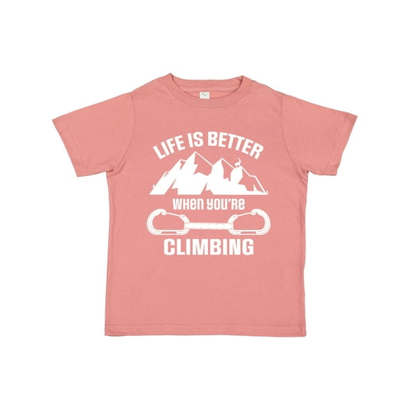 Inktastic Rock Climbing Mountains Boys or Girls Toddler T-Shirt