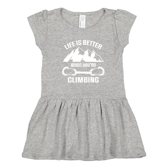 Inktastic Rock Climbing Mountains Girls Toddler Dress