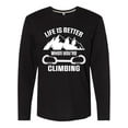 thumbnail image 1 of Inktastic Rock Climbing Mountains Long Sleeve T-Shirt, 1 of 5