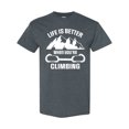 thumbnail image 1 of Inktastic Rock Climbing Mountains T-Shirt, 1 of 5