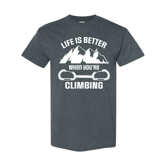 Inktastic Rock Climbing Mountains T-Shirt