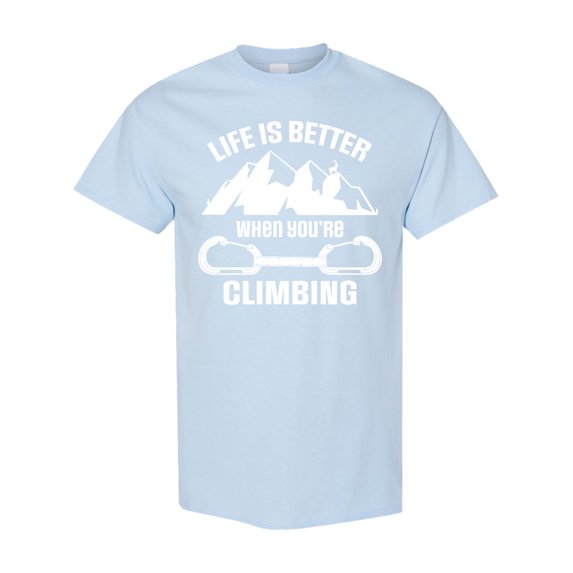 Inktastic Rock Climbing Mountains T-Shirt