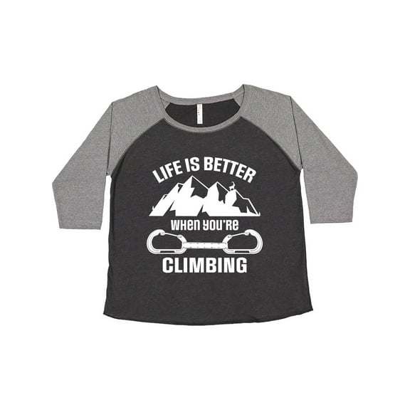 Inktastic Rock Climbing Mountains Women's Plus Size T-Shirt