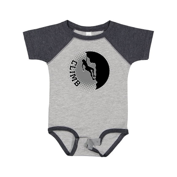 Inktastic Rock Climbing Silhouette Boys or Girls Baby Bodysuit