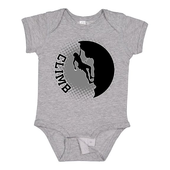 Inktastic Rock Climbing Silhouette Boys or Girls Baby Bodysuit