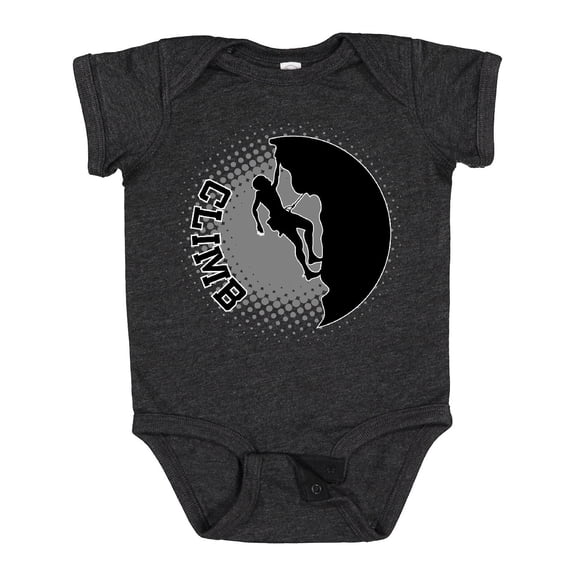 Inktastic Rock Climbing Silhouette Boys or Girls Baby Bodysuit
